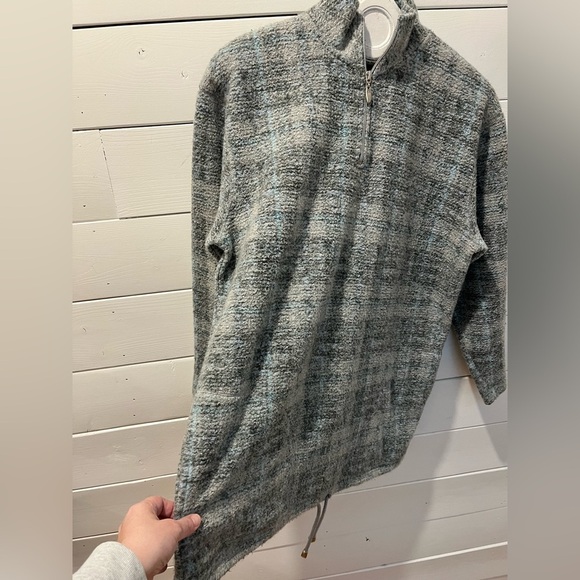🩶 Grey Textured Half-Zip Sweater - Liz Claiborne Liz & Co - Size S🩶 - Picture 5 of 9
